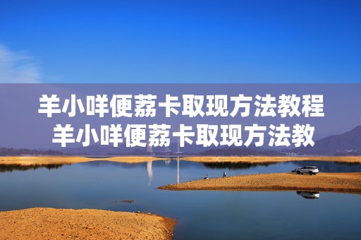 羊小咩便荔卡取现方法教程 羊小咩便荔卡取现方法教程