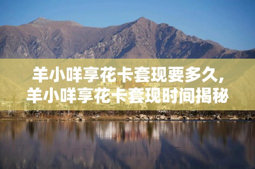 羊小咩享花卡套现要多久,羊小咩享花卡套现时间揭秘