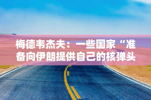 梅德韦杰夫：一些国家“准备向伊朗提供自己的核弹头”