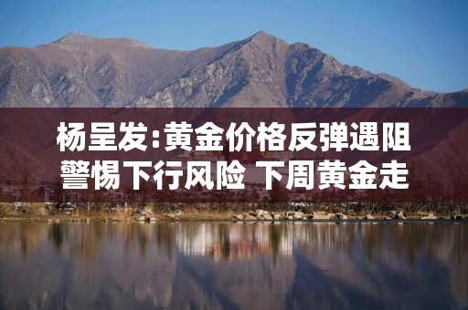 杨呈发:黄金价格反弹遇阻警惕下行风险 下周黄金走势分析