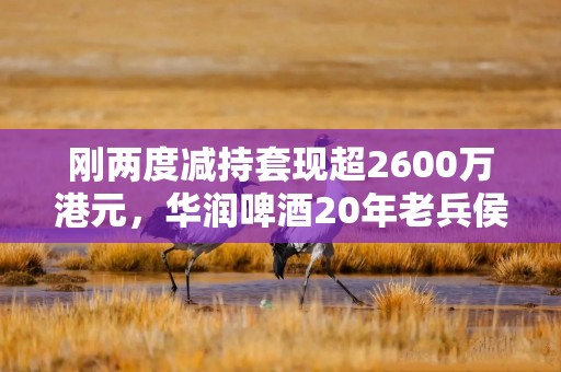 刚两度减持套现超2600万港元，华润啤酒20年老兵侯孝海官宣辞职，称“可能当老师”