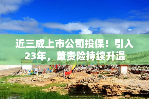 近三成上市公司投保！引入23年，董责险持续升温