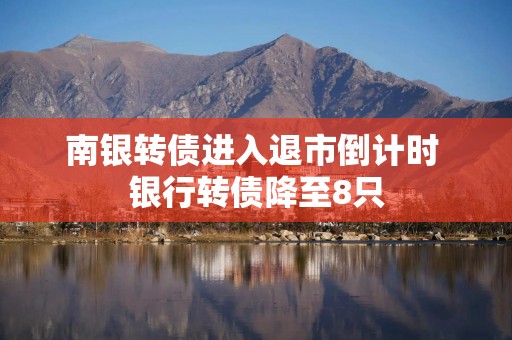 南银转债进入退市倒计时 银行转债降至8只