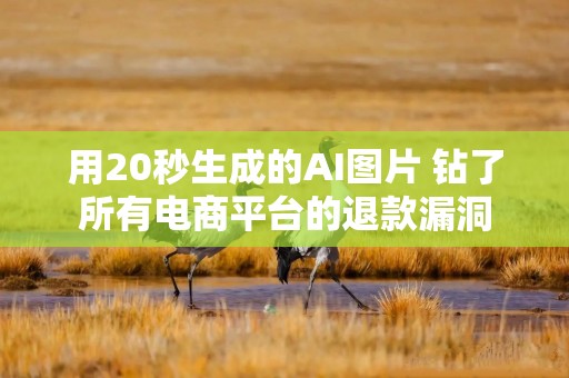 用20秒生成的AI图片 钻了所有电商平台的退款漏洞