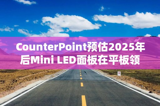 CounterPoint预估2025年后Mini LED面板在平板领域份额恐将归零