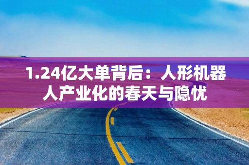 1.24亿大单背后：人形机器人产业化的春天与隐忧