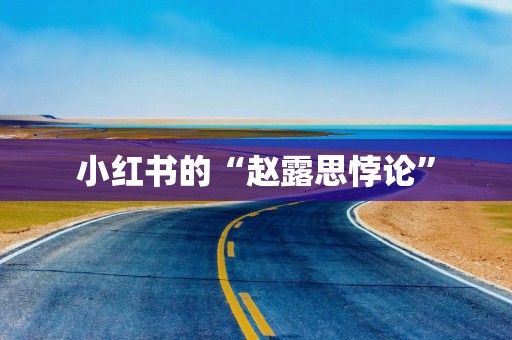 小红书的“赵露思悖论”