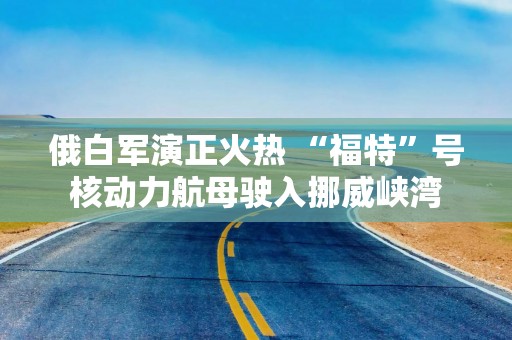 俄白军演正火热 “福特”号核动力航母驶入挪威峡湾