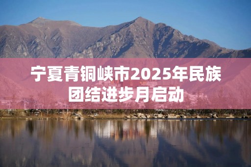 宁夏青铜峡市2025年民族团结进步月启动