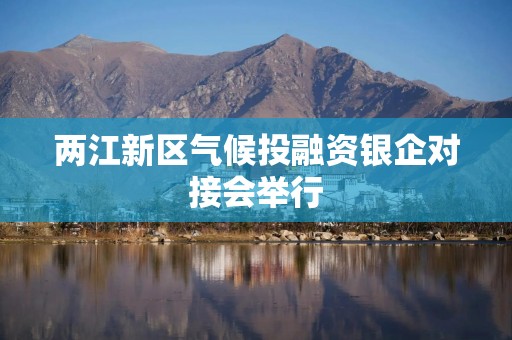 两江新区气候投融资银企对接会举行