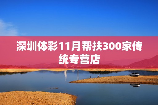 深圳体彩11月帮扶300家传统专营店