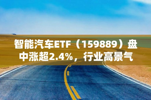 智能汽车ETF（159889）盘中涨超2.4%，行业高景气获数据支撑