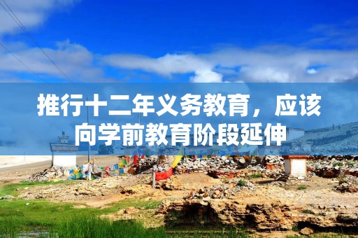 推行十二年义务教育，应该向学前教育阶段延伸