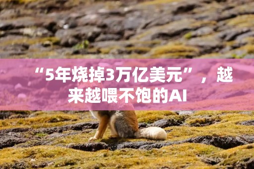 “5年烧掉3万亿美元”，越来越喂不饱的AI