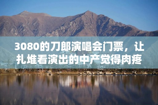 3080的刀郎演唱会门票，让扎堆看演出的中产觉得肉疼