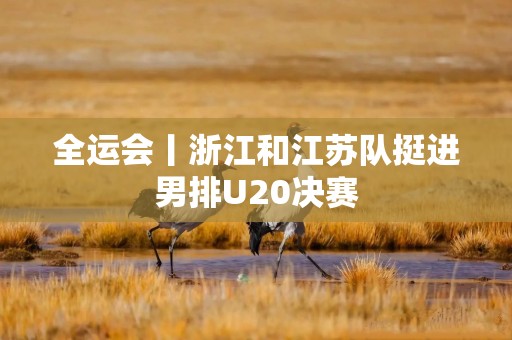 全运会丨浙江和江苏队挺进男排U20决赛