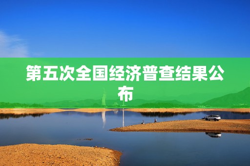 第五次全国经济普查结果公布