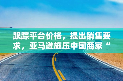 跟踪平台价格，提出销售要求，亚马逊施压中国商家“选边站”？
