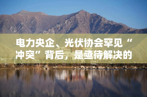 电力央企、光伏协会罕见“冲突”背后，是亟待解决的行业深层矛盾