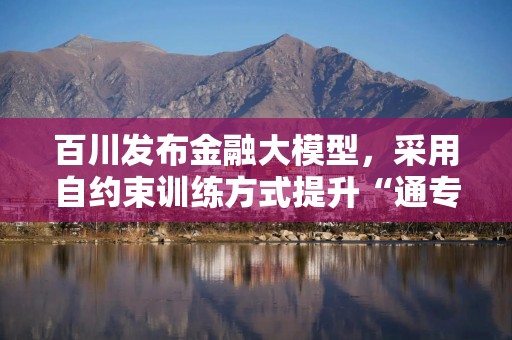 百川发布金融大模型，采用自约束训练方式提升“通专能力”