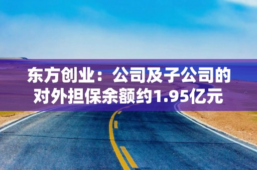 东方创业：公司及子公司的对外担保余额约1.95亿元