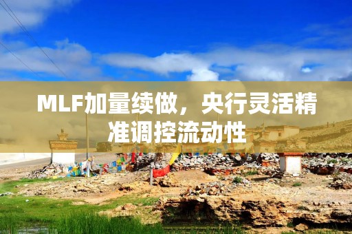 MLF加量续做，央行灵活精准调控流动性