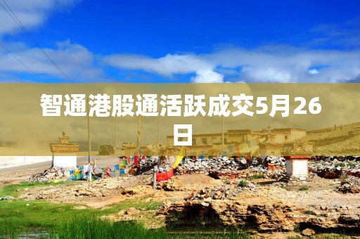 智通港股通活跃成交5月26日