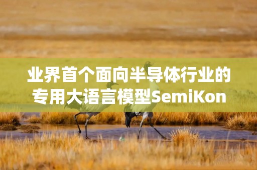 业界首个面向半导体行业的专用大语言模型SemiKong发布
