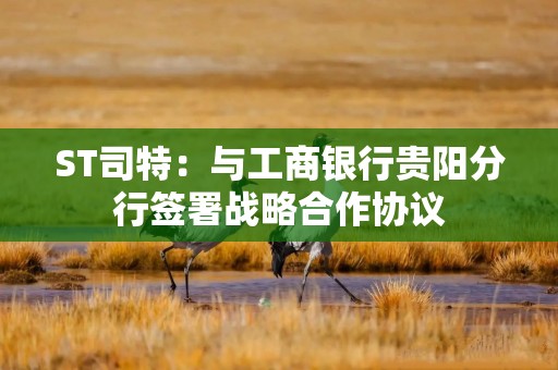 ST司特：与工商银行贵阳分行签署战略合作协议