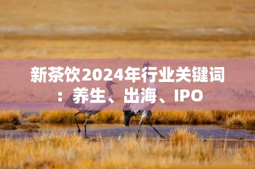 新茶饮2024年行业关键词：养生、出海、IPO