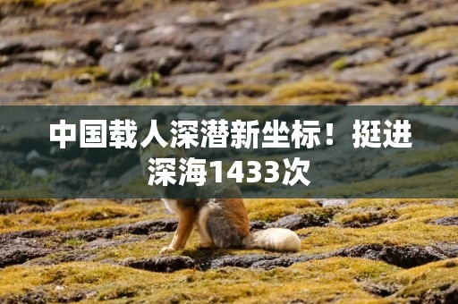 中国载人深潜新坐标！挺进深海1433次