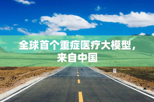 全球首个重症医疗大模型，来自中国