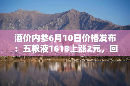 酒价内参6月10日价格发布：五粮液1618上涨2元，回补昨日全部跌幅