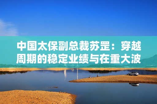 中国太保副总裁苏罡：穿越周期的稳定业绩与在重大波动中的回撤控制能力对险资至关重要