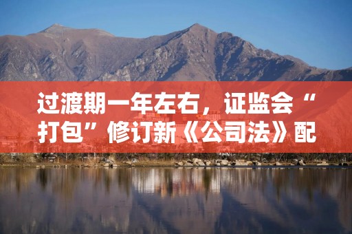 过渡期一年左右，证监会“打包”修订新《公司法》配套制度规则