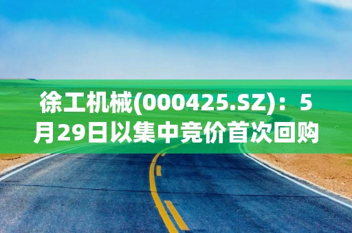 徐工机械(000425.SZ)：5月29日以集中竞价首次回购255.2万股