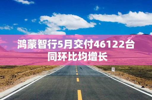 鸿蒙智行5月交付46122台 同环比均增长