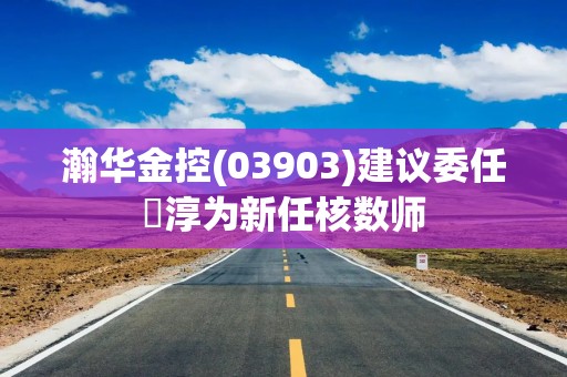 瀚华金控(03903)建议委任栢淳为新任核数师