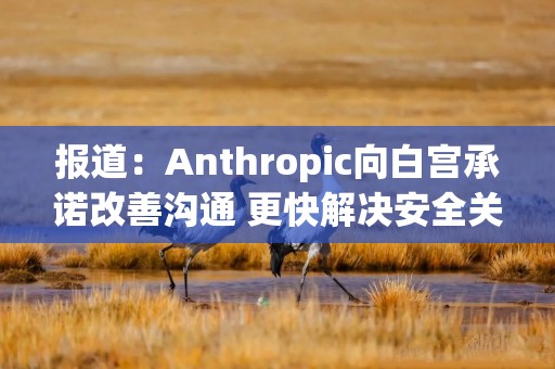 报道：Anthropic向白宫承诺改善沟通 更快解决安全关切
