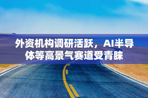 外资机构调研活跃，AI半导体等高景气赛道受青睐