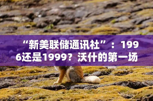 “新美联储通讯社”：1996还是1999？沃什的第一场考验是“如何看AI”