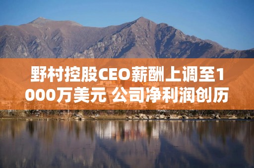 野村控股CEO薪酬上调至1000万美元 公司净利润创历史新高