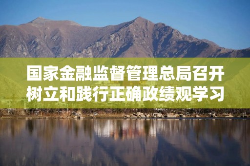 国家金融监督管理总局召开树立和践行正确政绩观学习教育警示教育会暨工作推进会