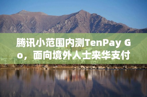 腾讯小范围内测TenPay Go，面向境外人士来华支付