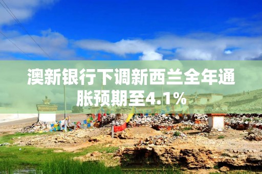 澳新银行下调新西兰全年通胀预期至4.1%