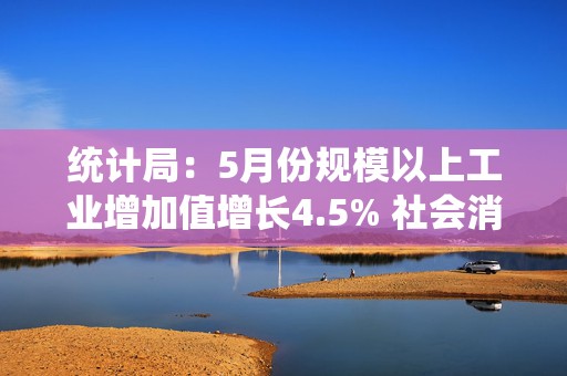 统计局：5月份规模以上工业增加值增长4.5% 社会消费品零售总额下降0.6%