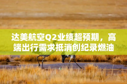 达美航空Q2业绩超预期，高端出行需求抵消创纪录燃油成本