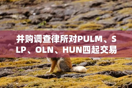 并购调查律所对PULM、SLP、OLN、HUN四起交易发起股东权益审查