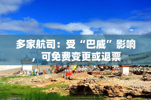 多家航司：受“巴威”影响，可免费变更或退票