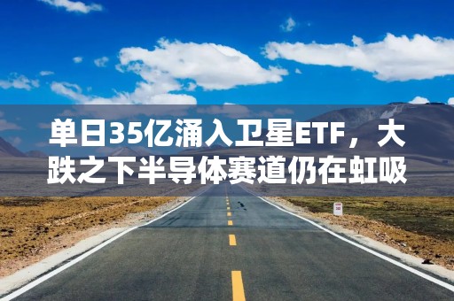 单日35亿涌入卫星ETF，大跌之下半导体赛道仍在虹吸资金